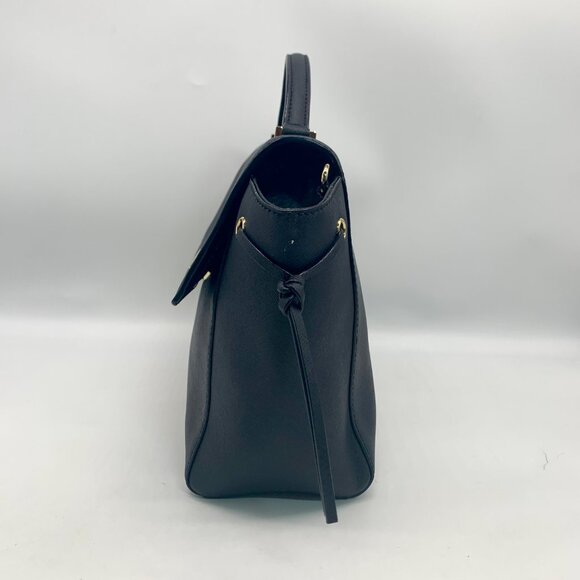 Kate Spade Laurel Way Black Saffiano Leather Lilah Crossbody Satchel - Picture 3 of 10